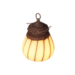 White Straw Lamp