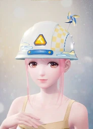Blue-White Safety Hat