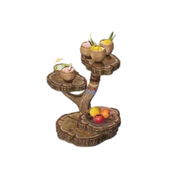 Tree-Ring Wooden Display Rack