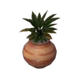 Simple Flat Ceramic Flowerpot