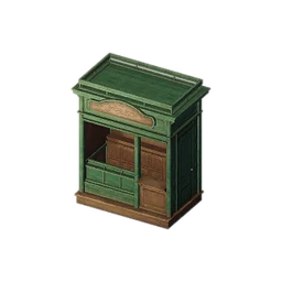 Dark Green Newsstand