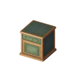 Green Bedside Cabinet