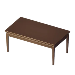 Long Wooden Pattern Desk