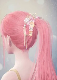 Golden Radiance: Peach Blossom