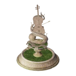 Violin Fountain Sculpture