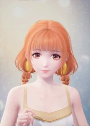 Orange Twin-tails
